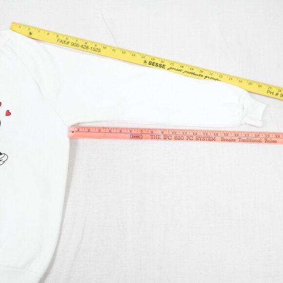 Vintage Minnie Mouse Disney Shirt Women's Medium Sweatshirt Made in USA 80s - Picture 11 of 13